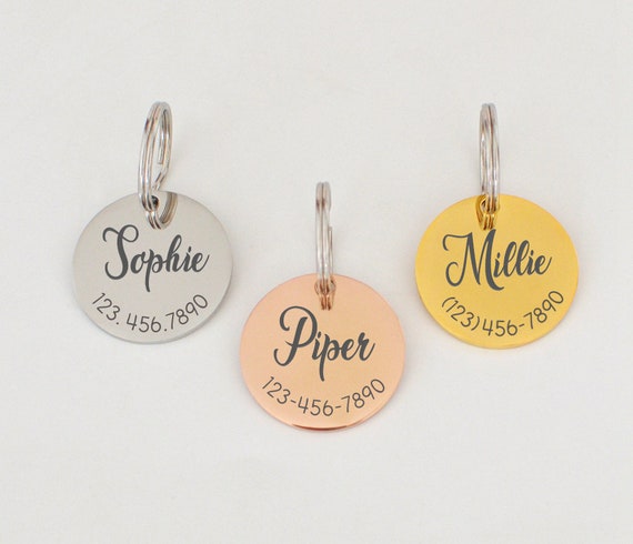 Personalized Dog Tag Cat Tag Pet Tag Custom Dog Tag Cat Collar Etsy