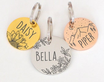 Etiqueta de gato Etiqueta de perro personalizada Etiqueta de perro grabada Etiqueta de mascota Collar con nombre de perro Etiqueta de collar de gato Etiqueta de identificación de gato Etiqueta de identificación de perro Etiqueta con nombre de perro Collar de perro