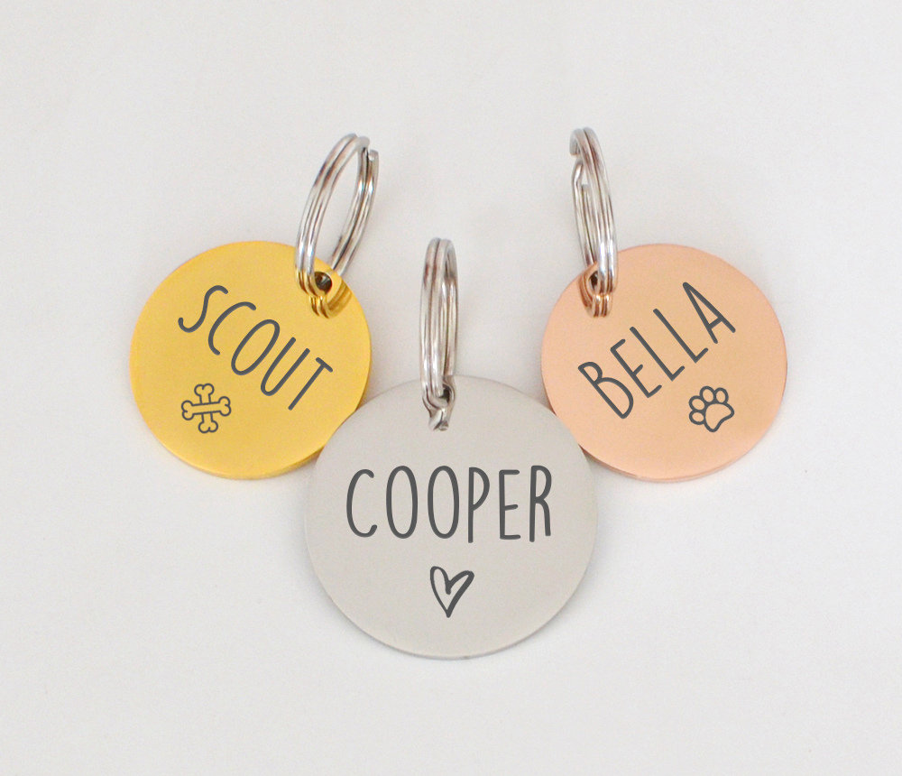 Personalized Pet Tag Custom Dog Tag Cat Tag Cat Collar Tag Cat ID Tag…
