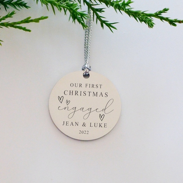 Personalized Christmas Ornament, First Christmas in our New Home Bauble, Christmas Keepsake, First Christmas Decoration,Xmas Family Ornament