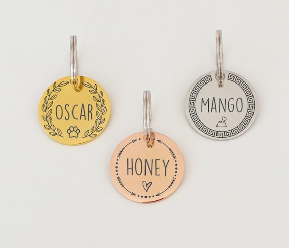 Etsy cat collar tag Clearance