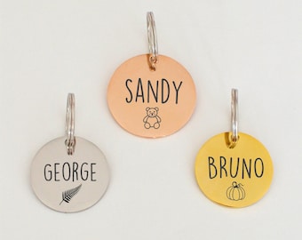 Etiqueta de perro personalizada Etiqueta de mascota personalizada Etiqueta de gato personalizada Etiqueta de collar de gato Etiqueta de identificación de gato Etiqueta de identificación de perro Etiqueta con nombre de perro Collar de perro