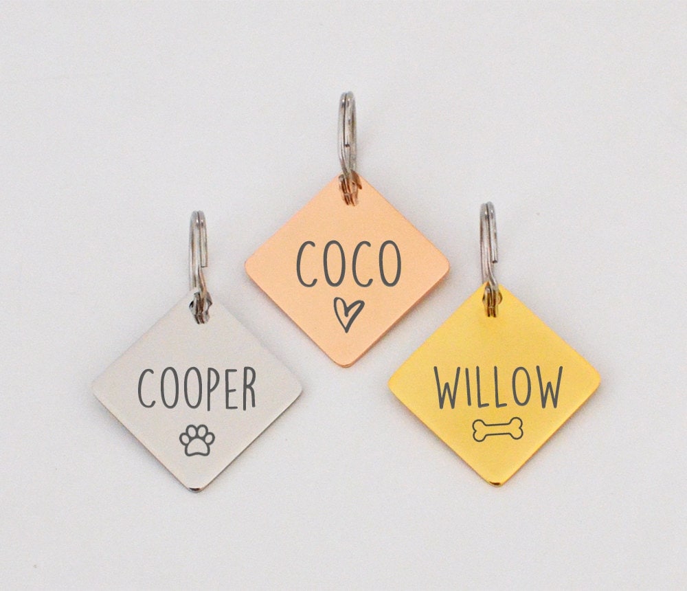 Personalized Tag Pet Tag Custom Dog Tag Cat Tag Cat Collar Tag Cat ID…
