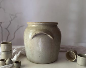 コンフィポット　フランス製ストーンウェア　フランスアンティーク　ジャムポット コンフィポット フランス製ストーンウェア フランスアンティーク