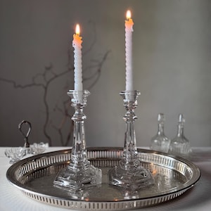 Elegant French tray from silver house maker, Christofle, France, Fleuron mid-century line.