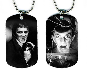 DOG TAG NECKLACE - Jonathan Frid as Barnabas Collins #1 Dark Shadows Vampire