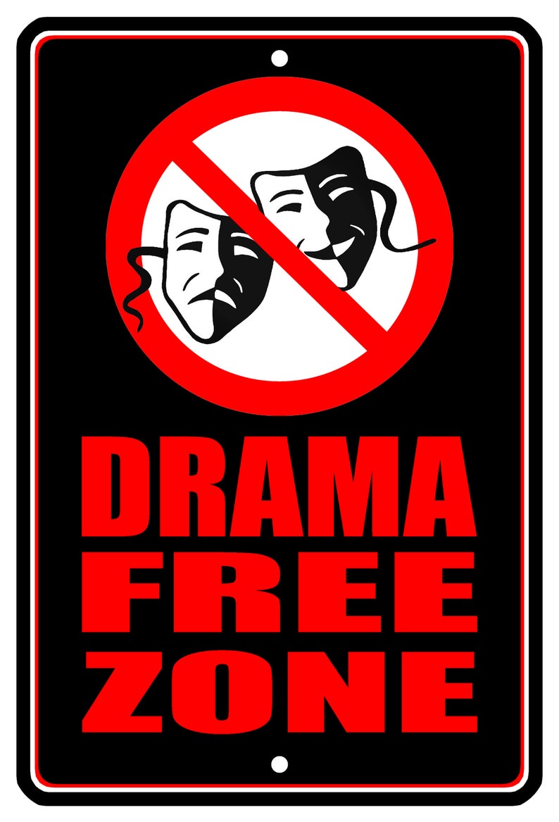 8x12 METAL SIGN Novelty 3 No Drama Violators | Etsy