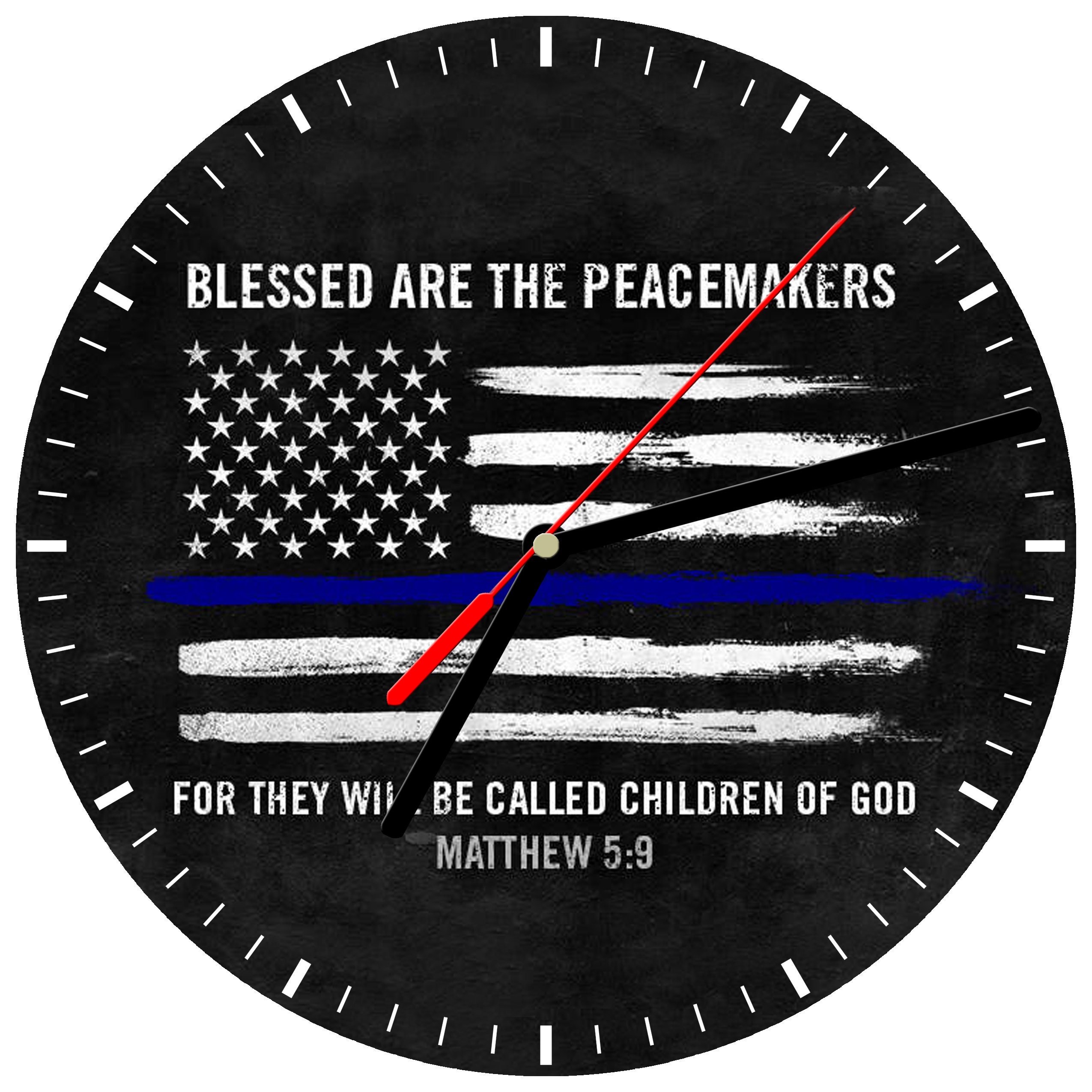 8 Wall CLOCK POLICE SN12 Officer Dept Cop Hero Law Etsy