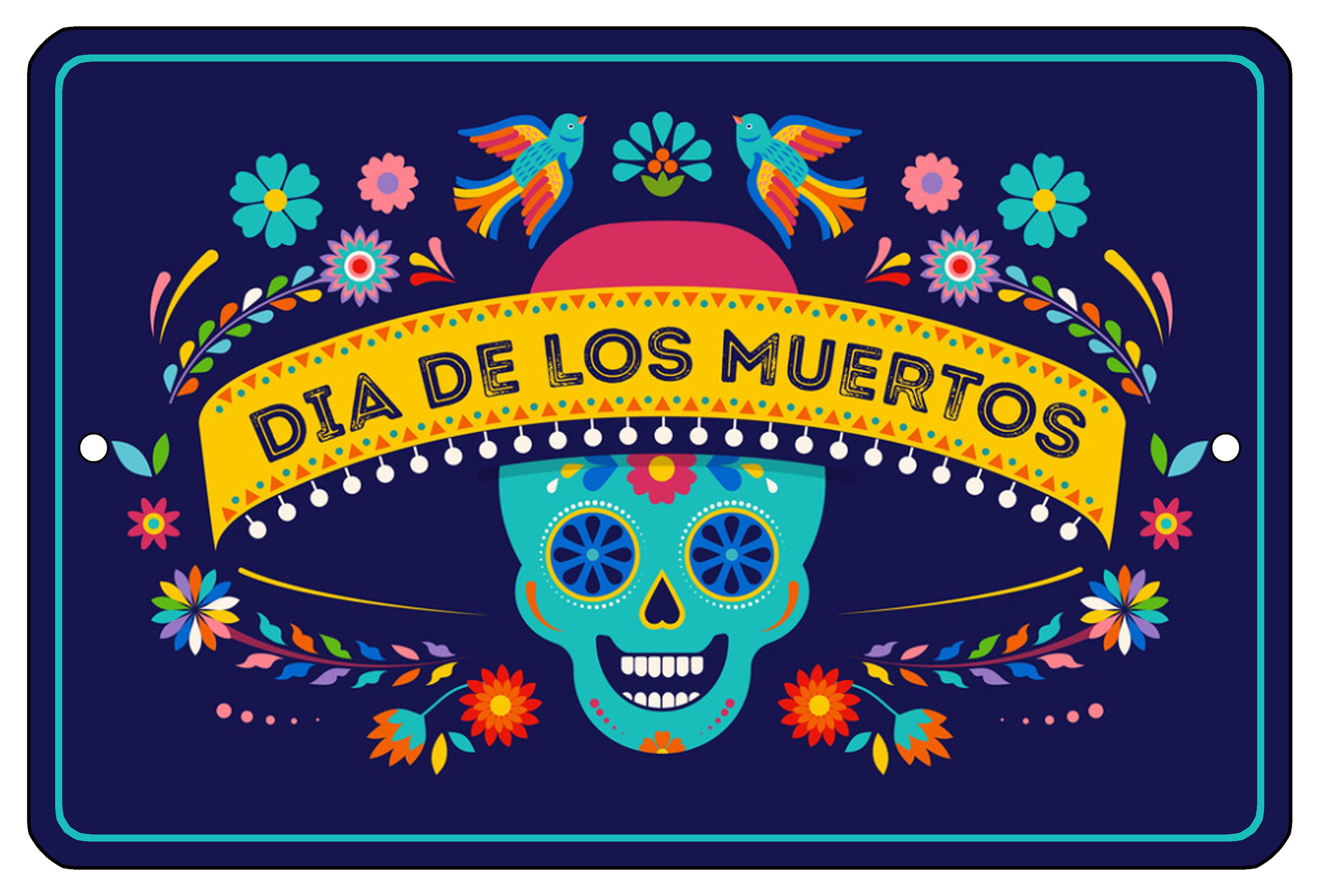 8x12 METAL SIGN Dia de los Muertos 2 Choice of | Etsy