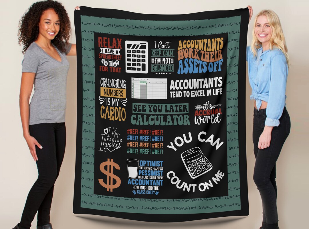 Accountant Gift Velveteen Throw Blanket 1 Accounting Chief Financial