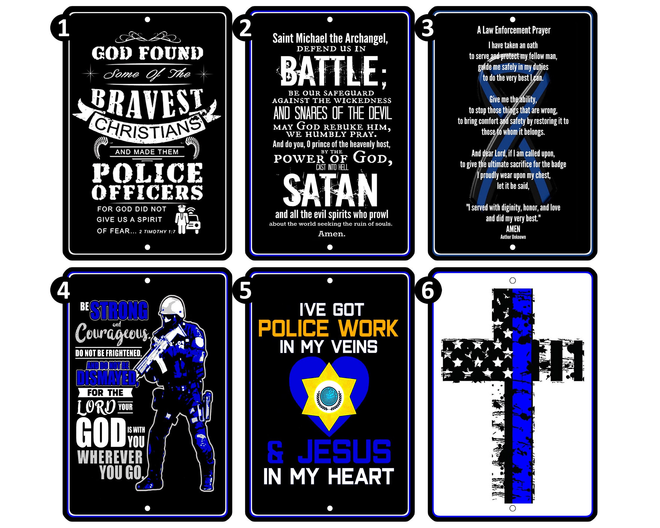 8x12 METAL SIGN Police 6 Choice Of 6 Signs Etsy