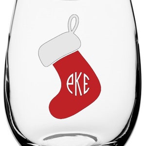 Personalized Christmas Stocking LABEL ONLY - Christmas Stocking Wedding Favor, Christmas Stocking