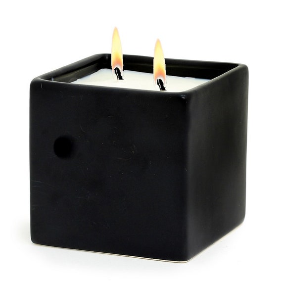 MONDIAL CANDLES Urban Square Design Large Ceramic Candle Etsy