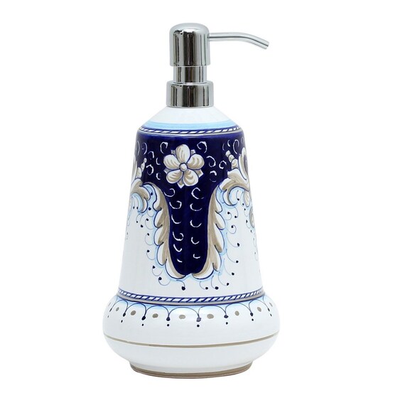 RICCO DERUTA BLUE Liquid Soap lotion Dispenser With Chrome Pump