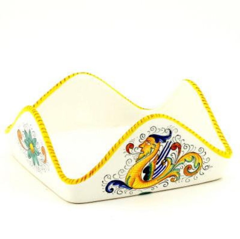 RAFFAELLESCO Square Napkins Holder for Luncheon Size Napkins 6.5x6.5