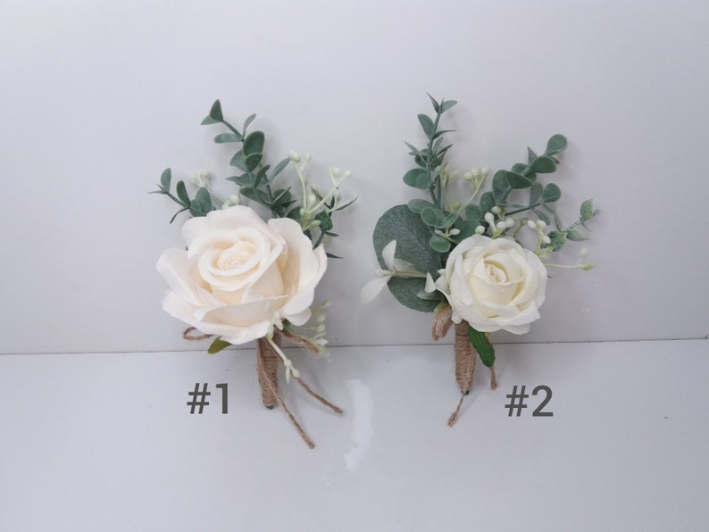 Wedding cake topper, Wedding Cake Decoration,Cake arrangement Topper,Rose cake flowers, Eucalyptus wedding cake arrangement image 3