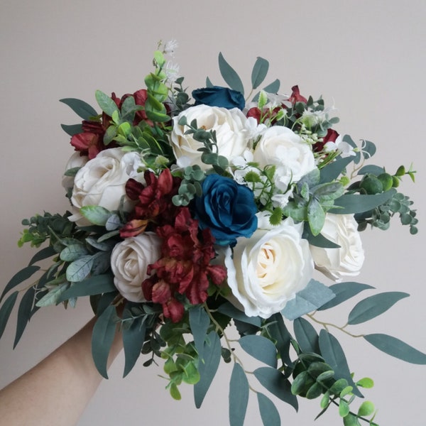 Burgundy And Teal Etsy