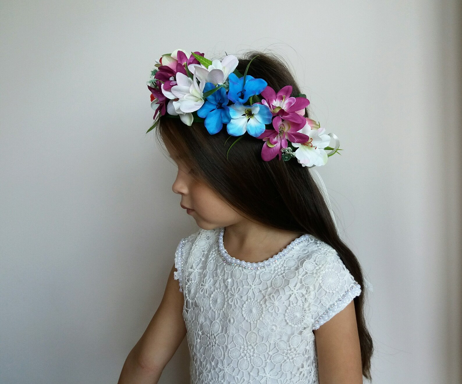 Hawaiian Plumeria Flower Crown tropical Exotic Crownpink Etsy