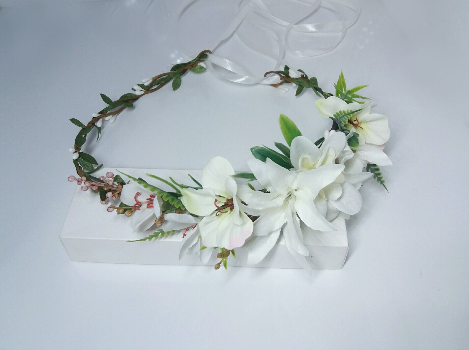 Hawaiian Plumeria flower crown Tropical Exotic CrownPink Etsy