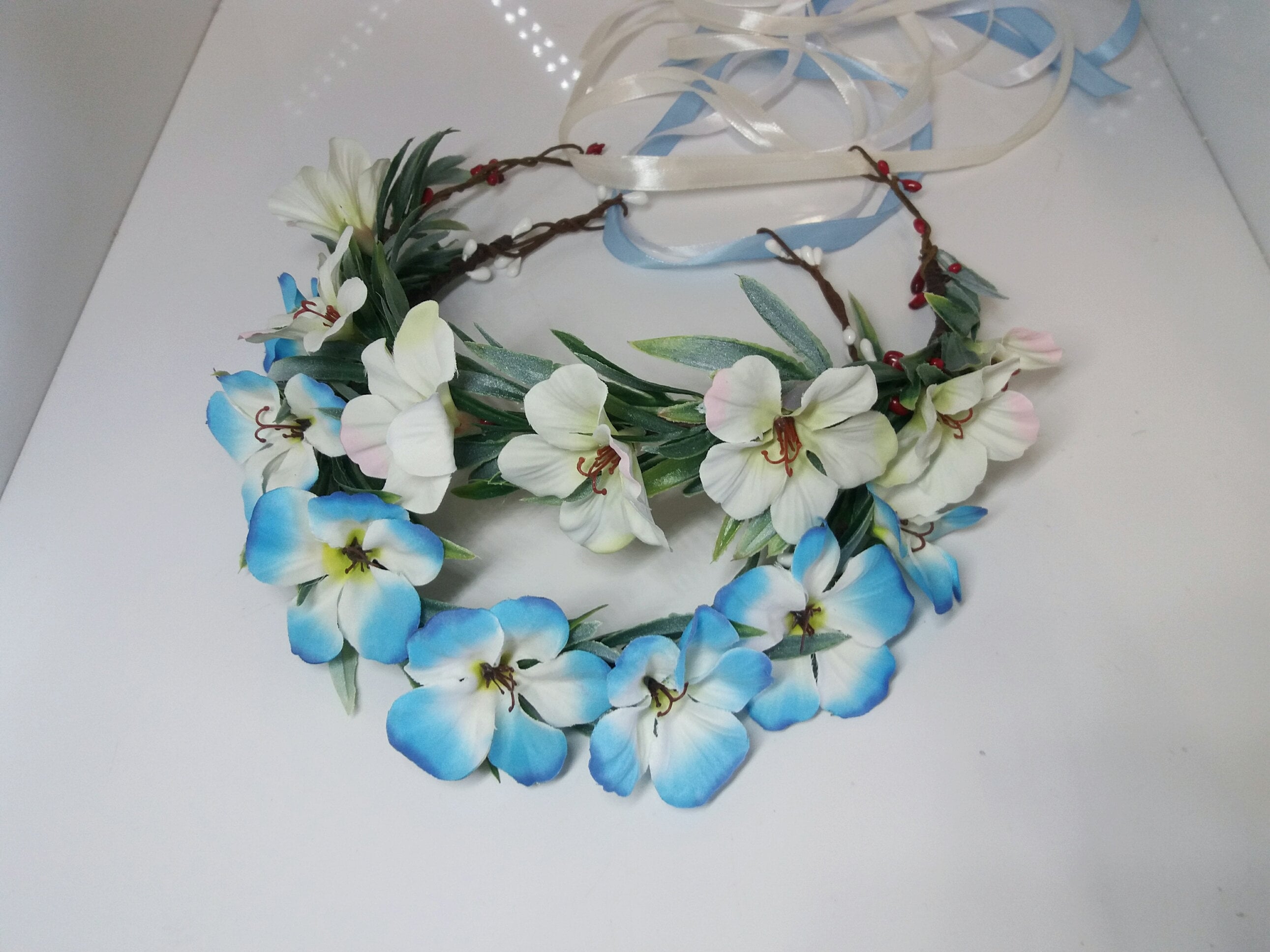 Turquoise Hawaiian Plumeria flower crown Tropical Exotic Etsy