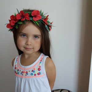 Hawaiian Plumeria flower crown ,Tropical Exotic Crown,Pink Blush flower crown,Floral headband,Boho Bohemian Beach Wedding