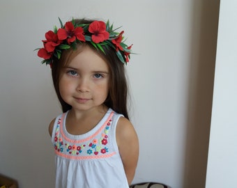 Hawaiian Plumeria flower crown ,Tropical Exotic Crown,Pink Blush flower crown,Floral headband,Boho Bohemian Beach Wedding