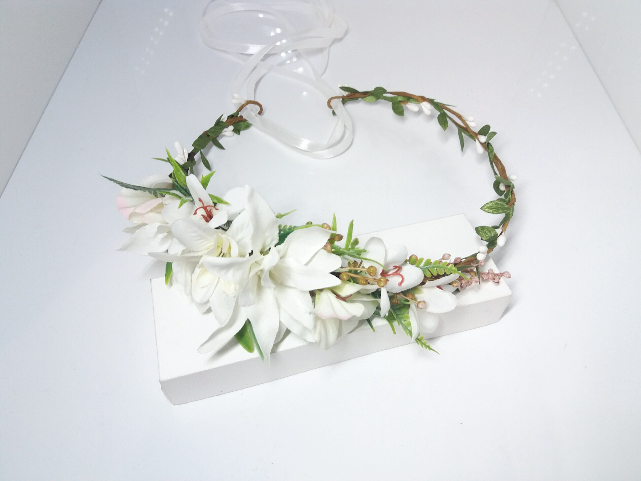 Hawaiian Plumeria flower crown Tropical Exotic CrownPink Etsy