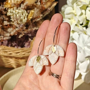 The KYOTO Hoop | Polymer Clay Earrings | Handmade Earrings | Hoop Earring | 18K Gold | Bridal Gift | Bridesmaid Gift | Hypoallergenic