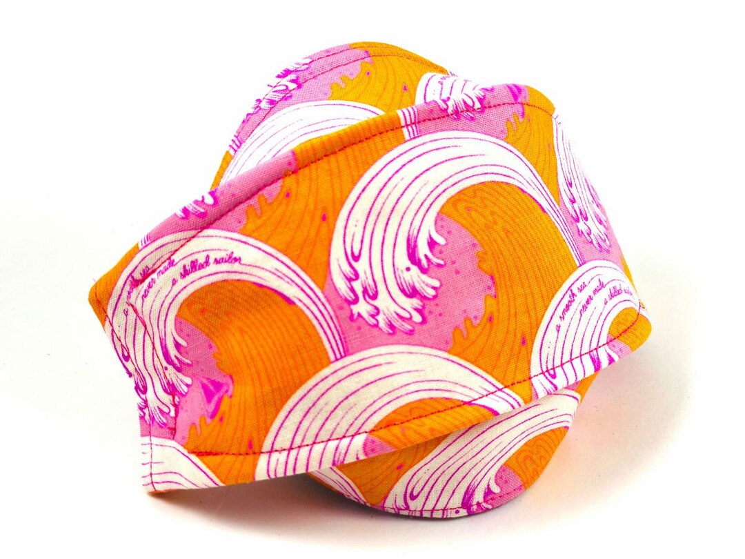 Child Japanese White Caps 3D Origami Face Mask 100 Cotton Etsy