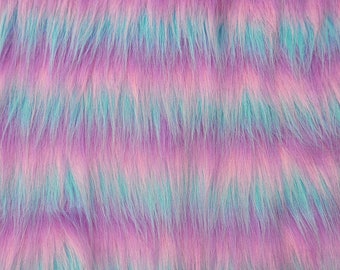 NEW!!! Colourful faux fur fabric for crafts ,teddy bear making.