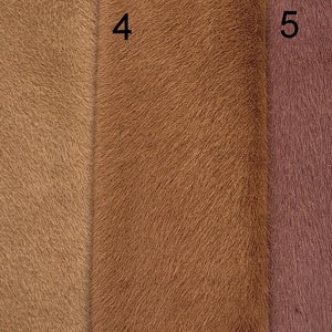 Very dense, soft miniature faux fur for crafts and miniature teddy bear making. Brown