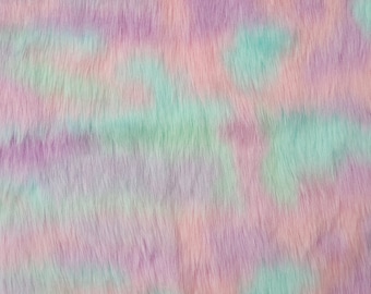 NEW!!! Colourful faux fur fabric for crafts ,teddy bear making.