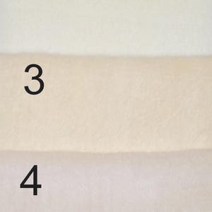 Very dense ,super soft miniature faux fur fabric for crafts and miniature teddy bear making. Whites (A).