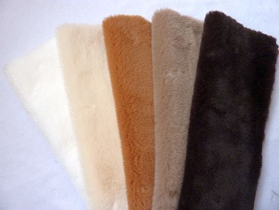 Craft Fur Faux Fur Fabric, Fake Fur Square Scraps, Jig & Fly Tying Material  5 X 5 XCF 