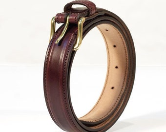 Genuine Horween Shell Cordovan Leather Belt 30 Mm. Width - Etsy
