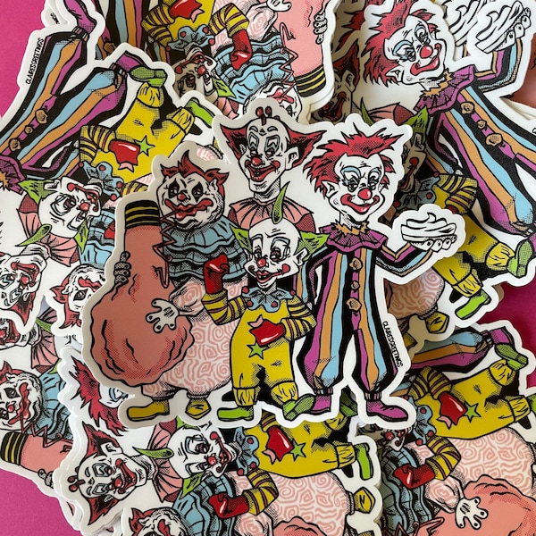 Killer Klowns Feom Outerspace Stickers Etsy