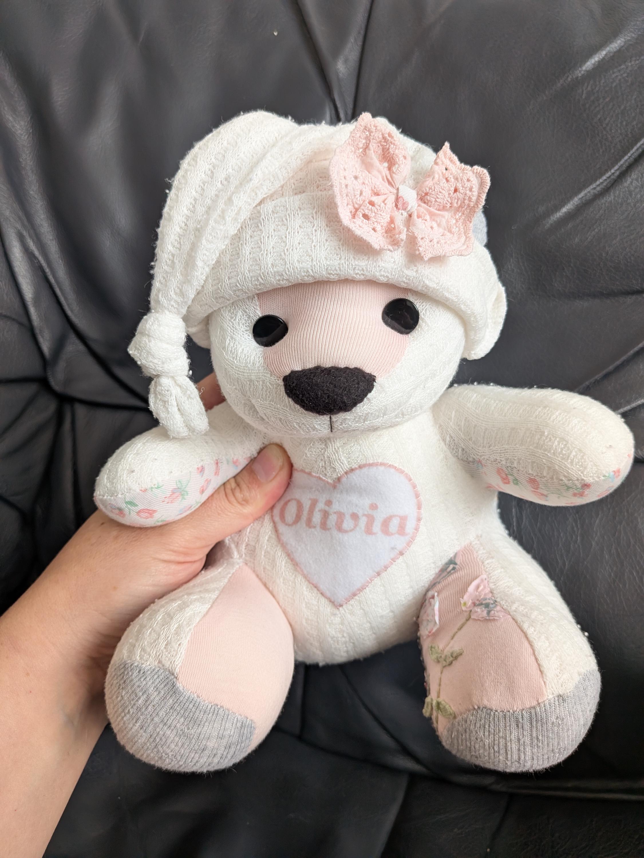 Small Keepsake Memory Bear - Etsy UK