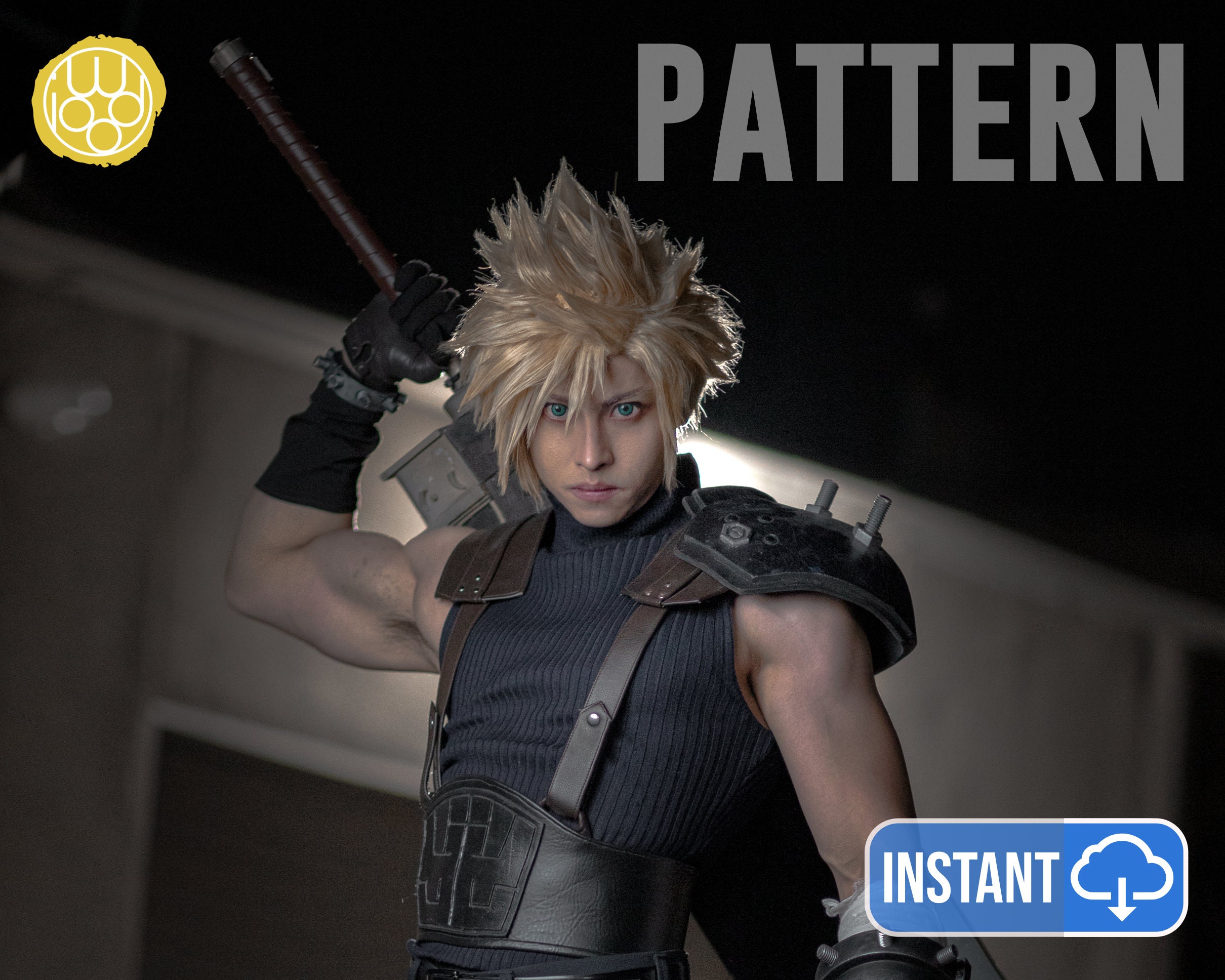 Cloud Strife Final Fantasy 7 Remake Cintura SOLDIER Belt & 