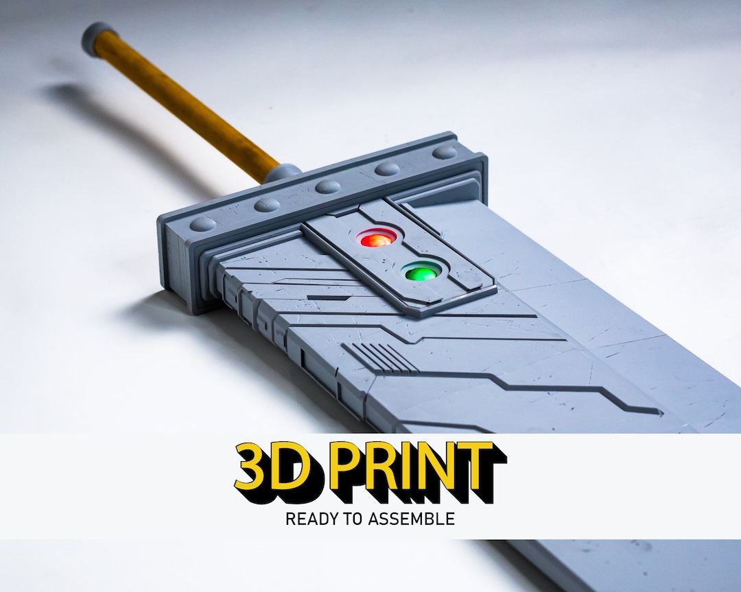Buster Sword 3D Printed Kit | Cloud Strife Zack Fair Final Fantasy
