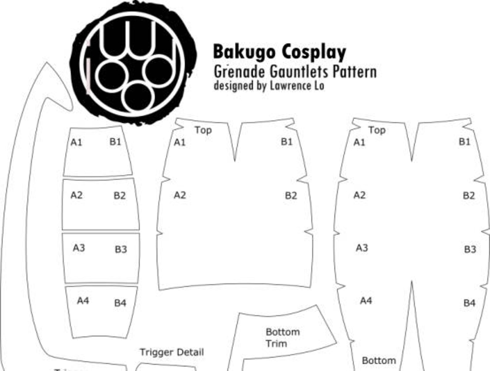Bakugou Gauntlet Pattern Template Cosplay // BNHA // MHA Etsy Bakugou Gauntlet Pattern Template Cosplay // BNHA // MHA Etsy