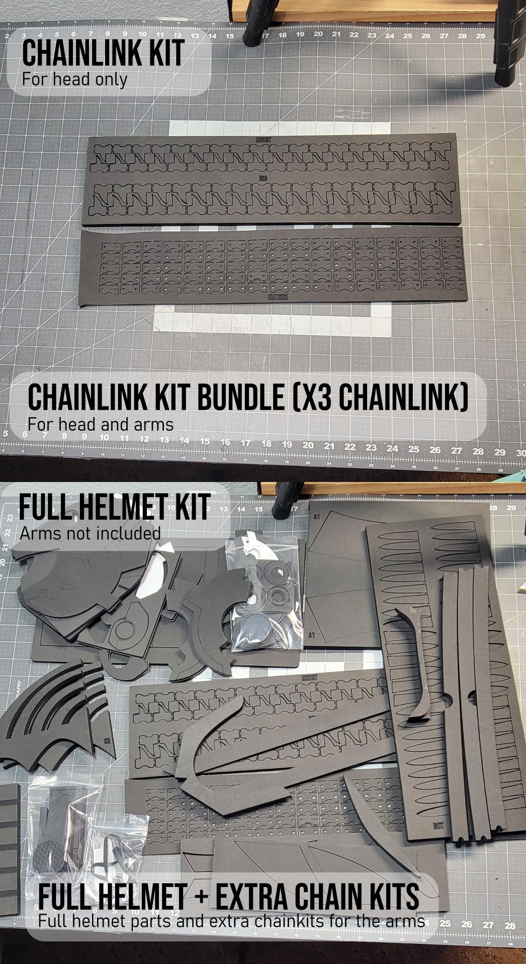 Chainsaw Devil EVA Foam Chainsaw Helmet Kit Perfect for Cosplay LARP and  Costume Making 