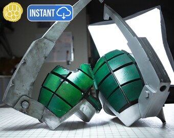 NEW Bakugou Gauntlet Pattern Template Cosplay // BNHA // MHA Cosplay // Boku no Hero // Iwood Cosplay