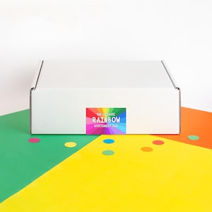 Ultimative Schreibwarenbox, Regenbogen-Schreibwaren-Geschenkset, Buntes Briefpapier-Set, Geschenk für Schreibwaren-Liebhaber, Geschenk für Schreibwaren-Liebhaber