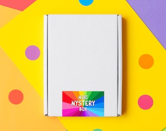Mini Mystery Box, Rainbow Mystery Bundle, Surprise Gift Box, Lucky Dip Box, Colourful Letterbox Gift, Mystery Treat Box, Fun Happy Mail