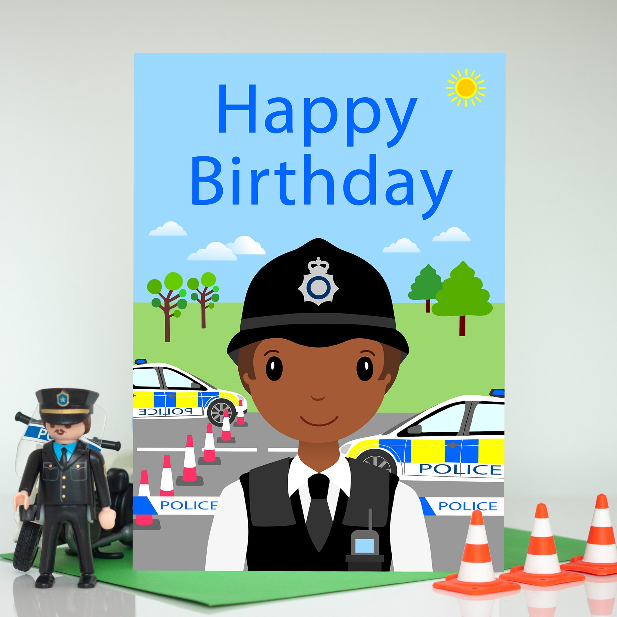 Police Officer Birthday Card Police Birthday Card Birthday | Etsy