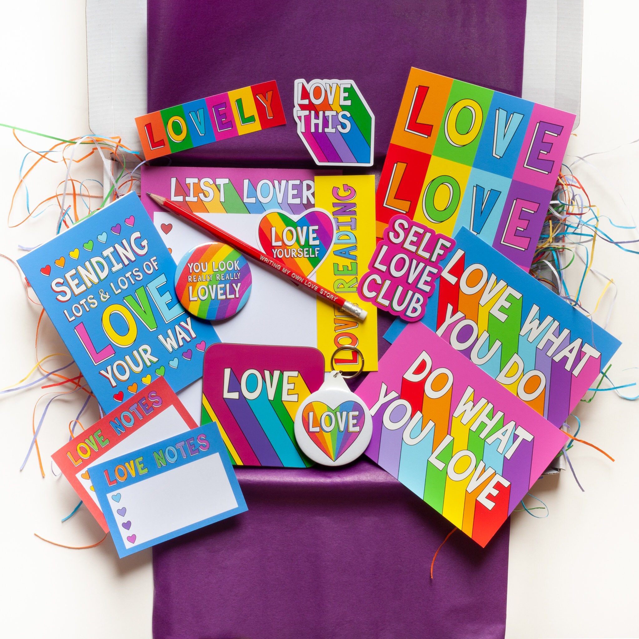 Love Stationery Gift Box Love Letterbox Gift Self Love Gift Etsy