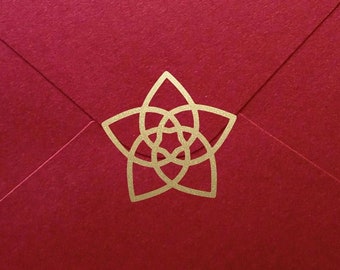 Venus Flower Stickers,  1 -2.5in (2.5- 6.3cm),  vinyl