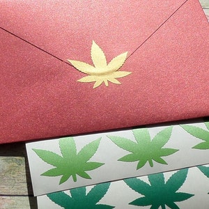 25+ wietstickers, cannabisblad, bedankkaartdecor, knutselspullen, 1-1,5 inch, vinylsticker