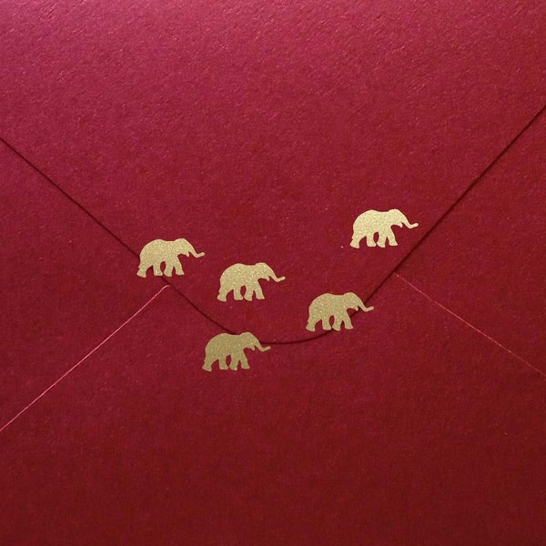 60+ Tiny Elephant Stickers, craft supply, 0.5- 1in (1.2-2.5cm), vinyl