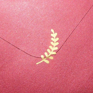 Plus de 50 autocollants en forme de feuille de laurier, joint d'enveloppe floral, couronne, décoration d'invitation de mariage, fournitures pour travaux manuels, 1 à 2 pouces, vinyle